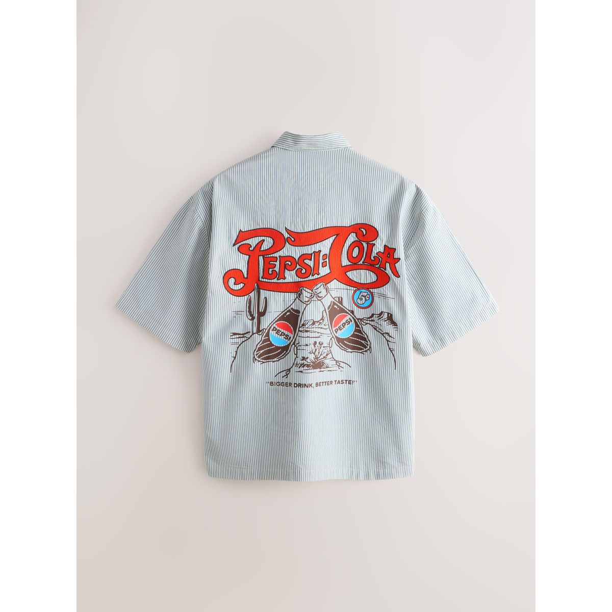 Chemise à manches courtes/rayures pepsi cola bleu, NEXT