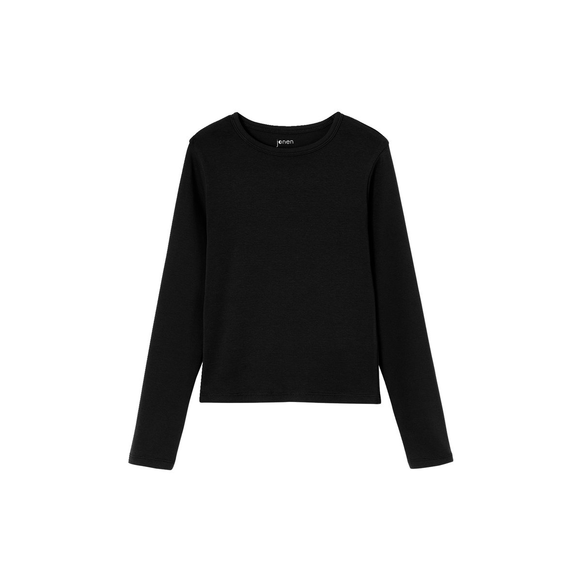 Lot de 2 T-shirts cropped manches longues noir, JONEN