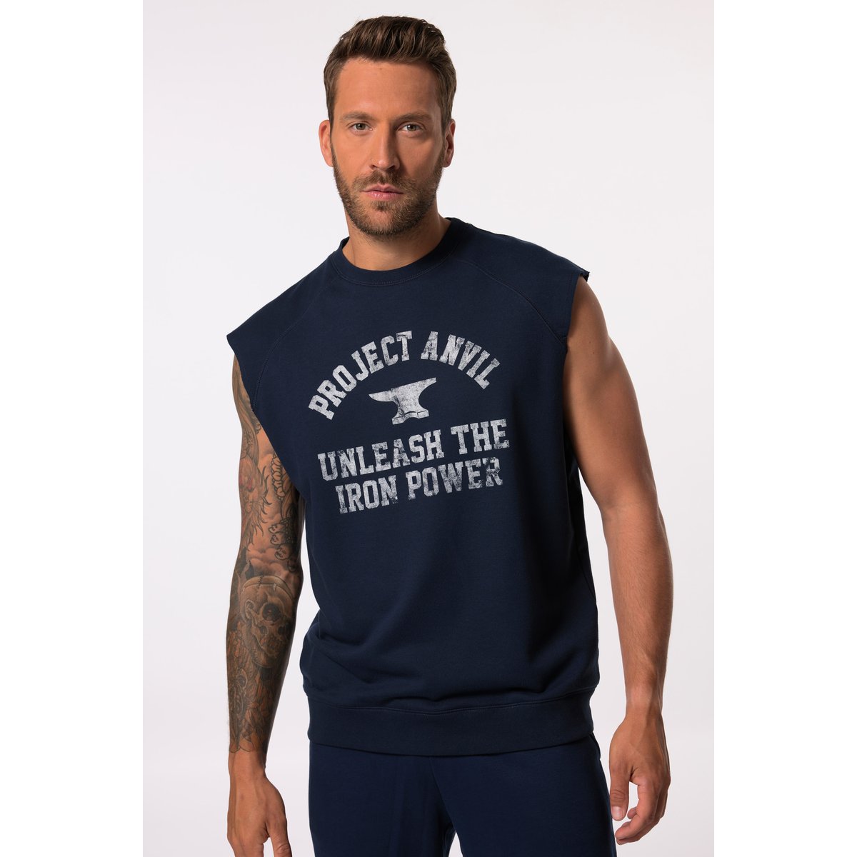 Sweat Iron Anvil, collection Fitness bleu foncé, JP1880