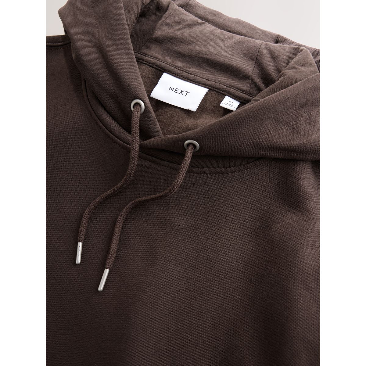 Sweat à capuche épais en jersey et coton marron, NEXT