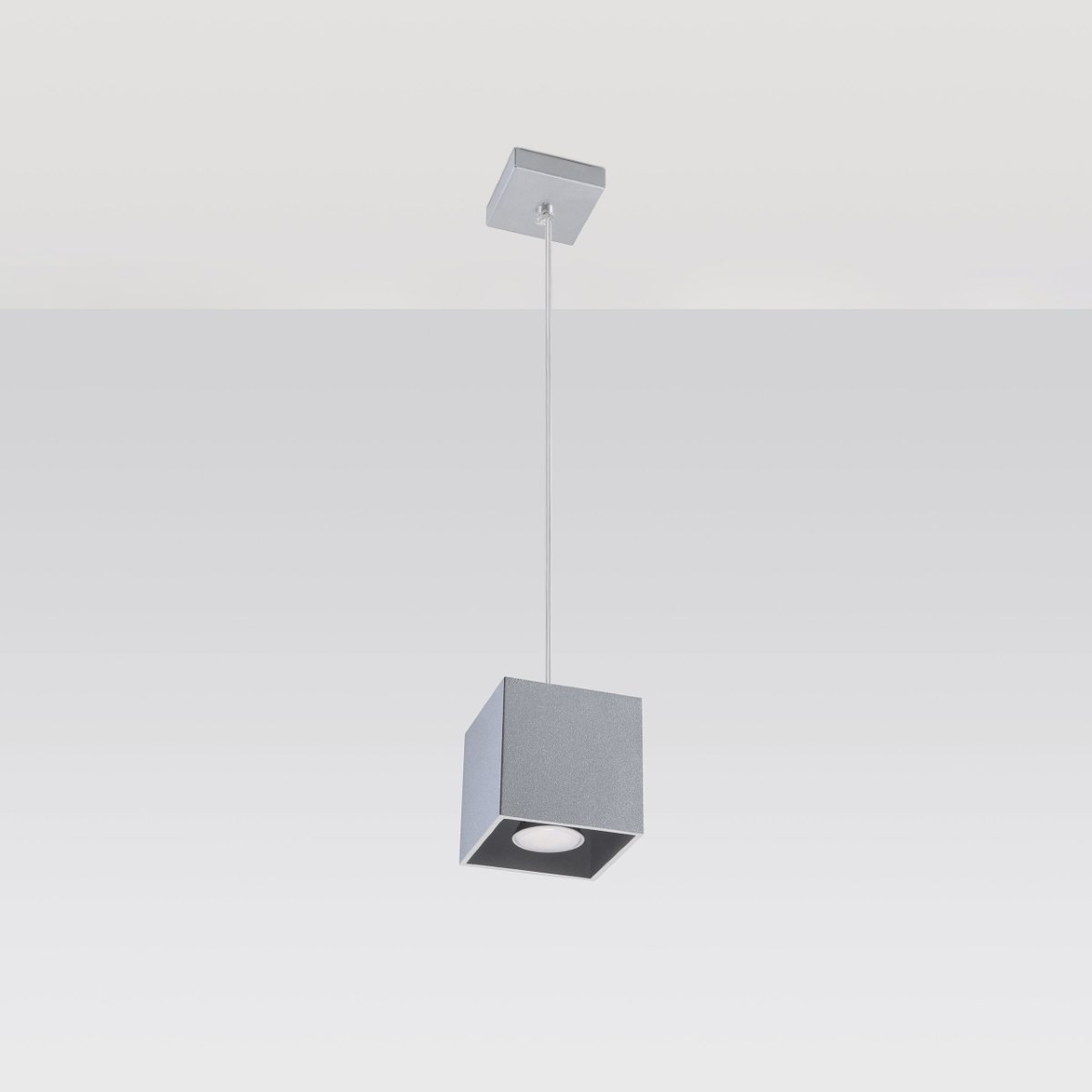 Suspension Aluminium Gris GU10 1 Quad gris, EDEN