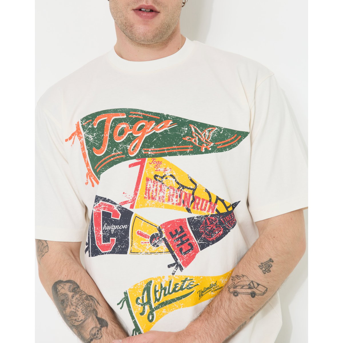 T-Shirt en coton DYLAN écru, CHEVIGNON