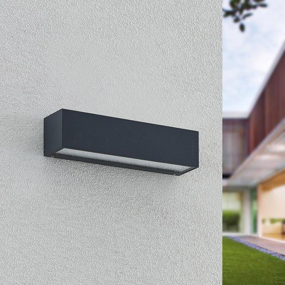 Applique extérieure en aluminium moderneLED anthracite, ARCCHIO