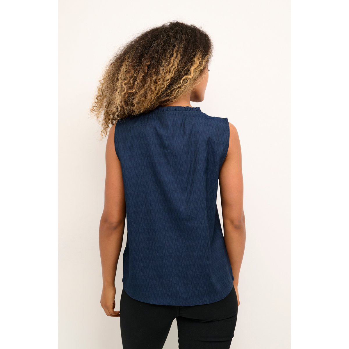 Blouse sans manches bleu total eclipse, CREAM