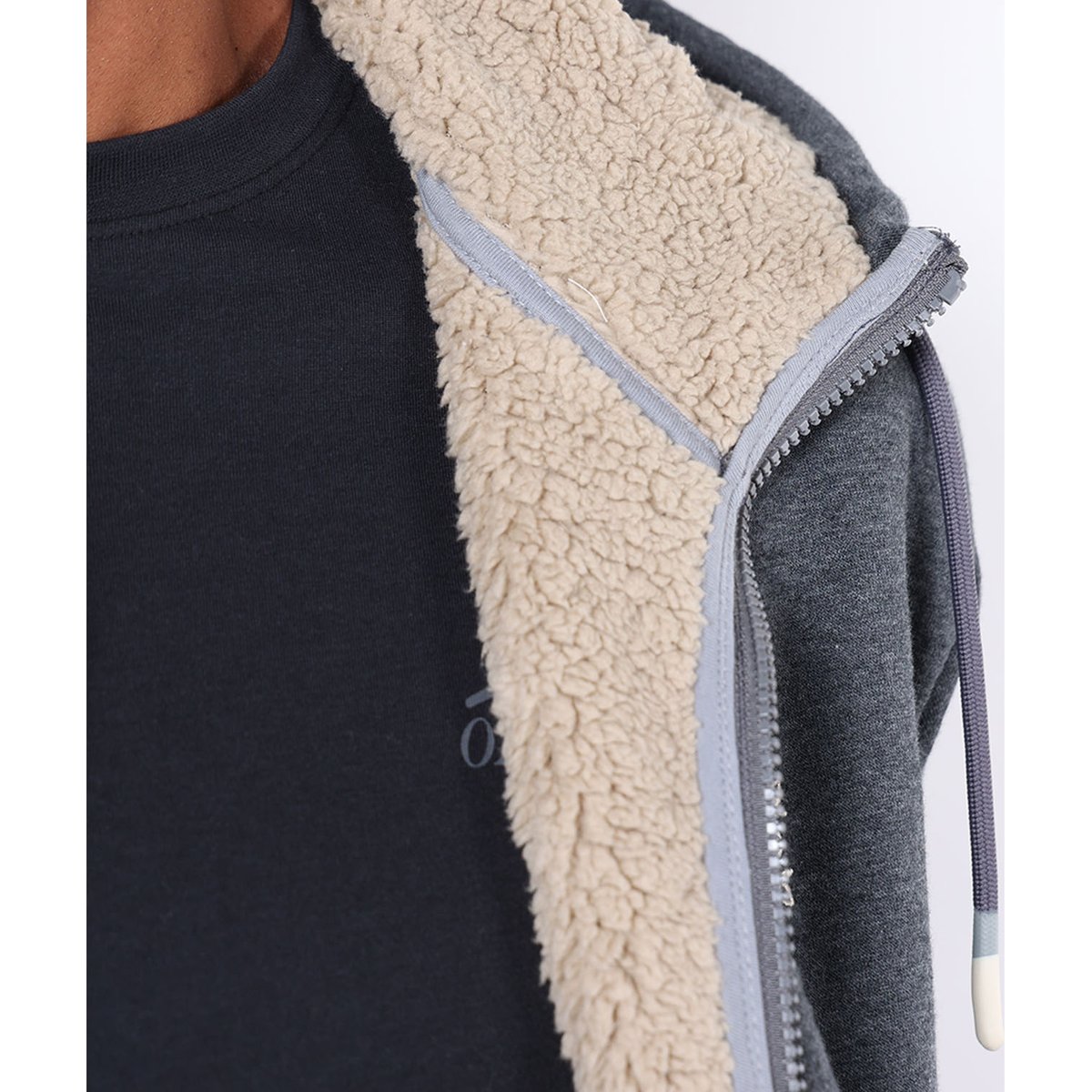 Sweat à capuche zippé SWEM dark grey heather, OXBOW