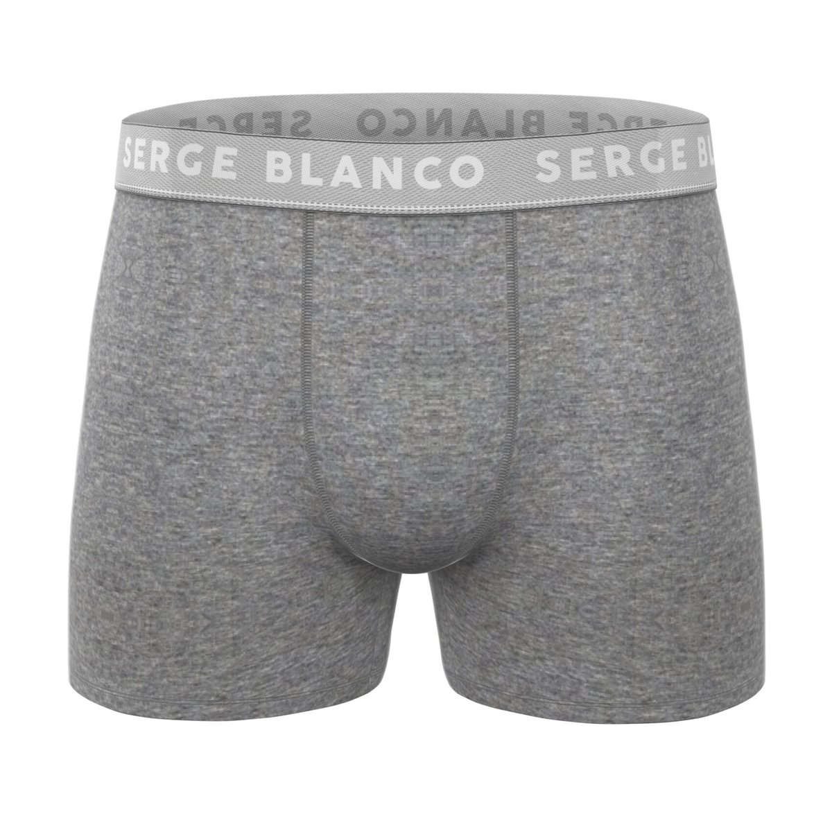 Lot De 6 Boxers Coton noir/gris/blanc, SERGE BLANCO