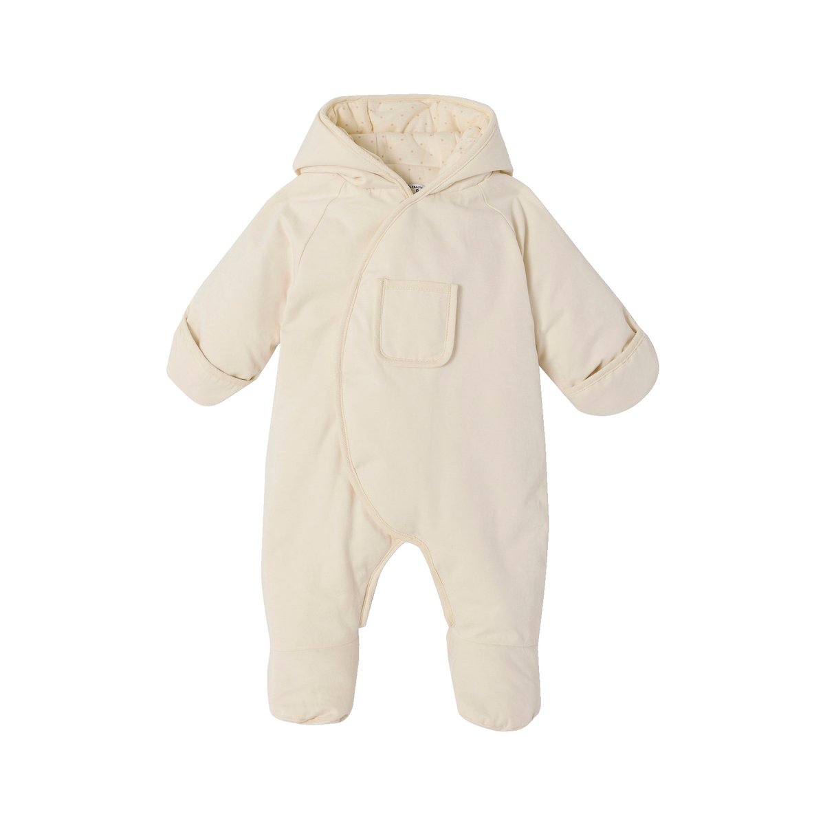 Combi-pilote naissance mixte doublée et déperlante écru, ENVIE DE FRAISE