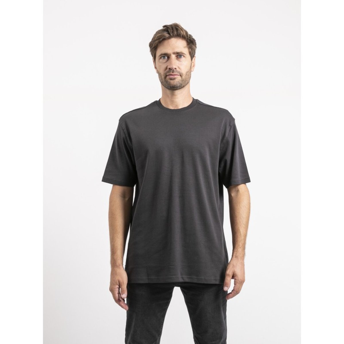 T-shirt Manches Courtes Coton Oversize Jocitron gris, RITCHIE