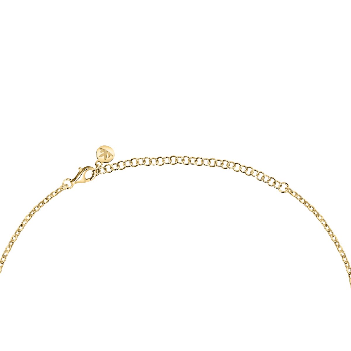 Collier en laiton, placage ninfea, zircons SCINTILLE blanc, MORELLATO