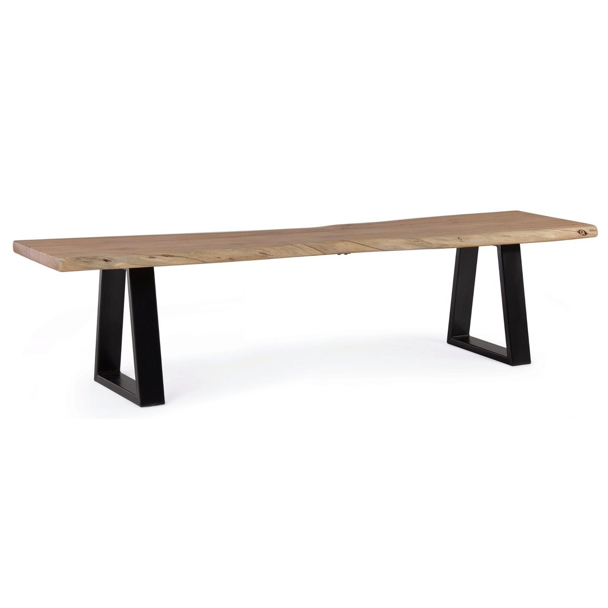 Banc en bois et métal - CONNEMARA bois clair, HELLIN, DEPUIS 1862