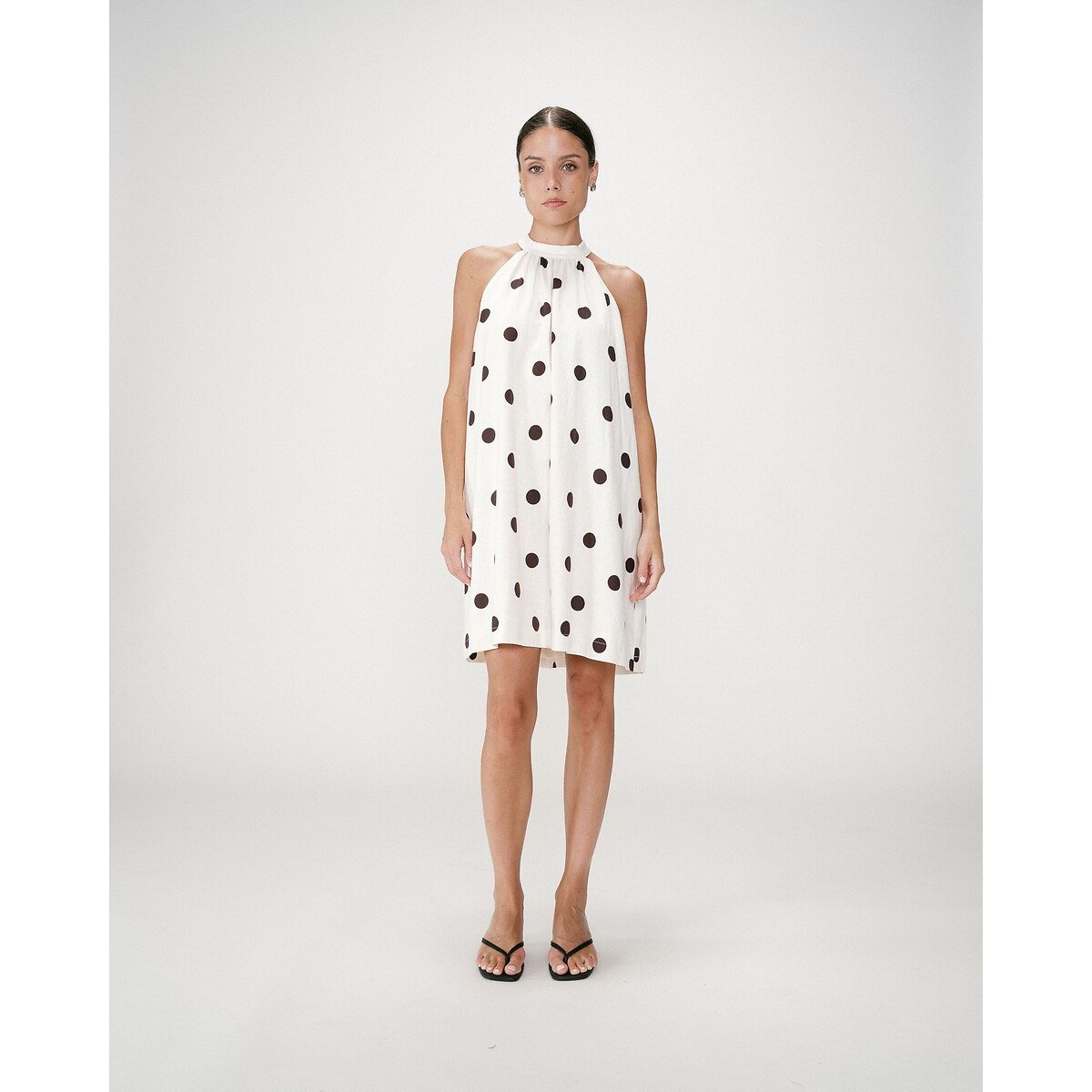 Robe courte imprimé pois WARNA imprimé pois, GRACE & MILA