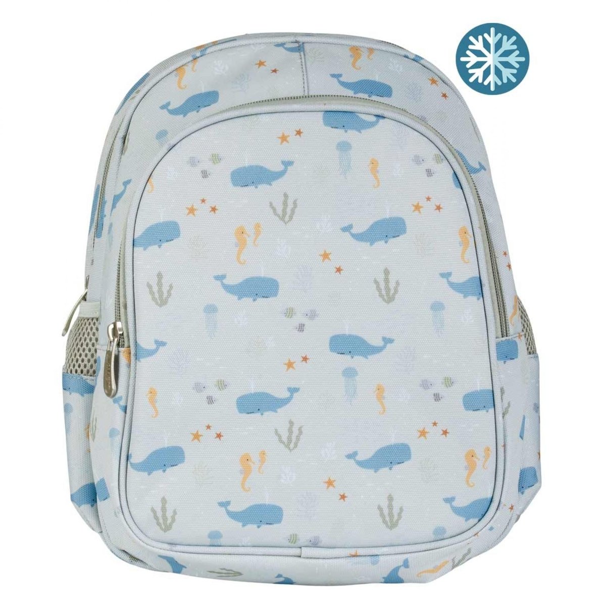 Sac à dos avec poche isotherme Océan bleu, A LITTLE LOVELY COMPANY