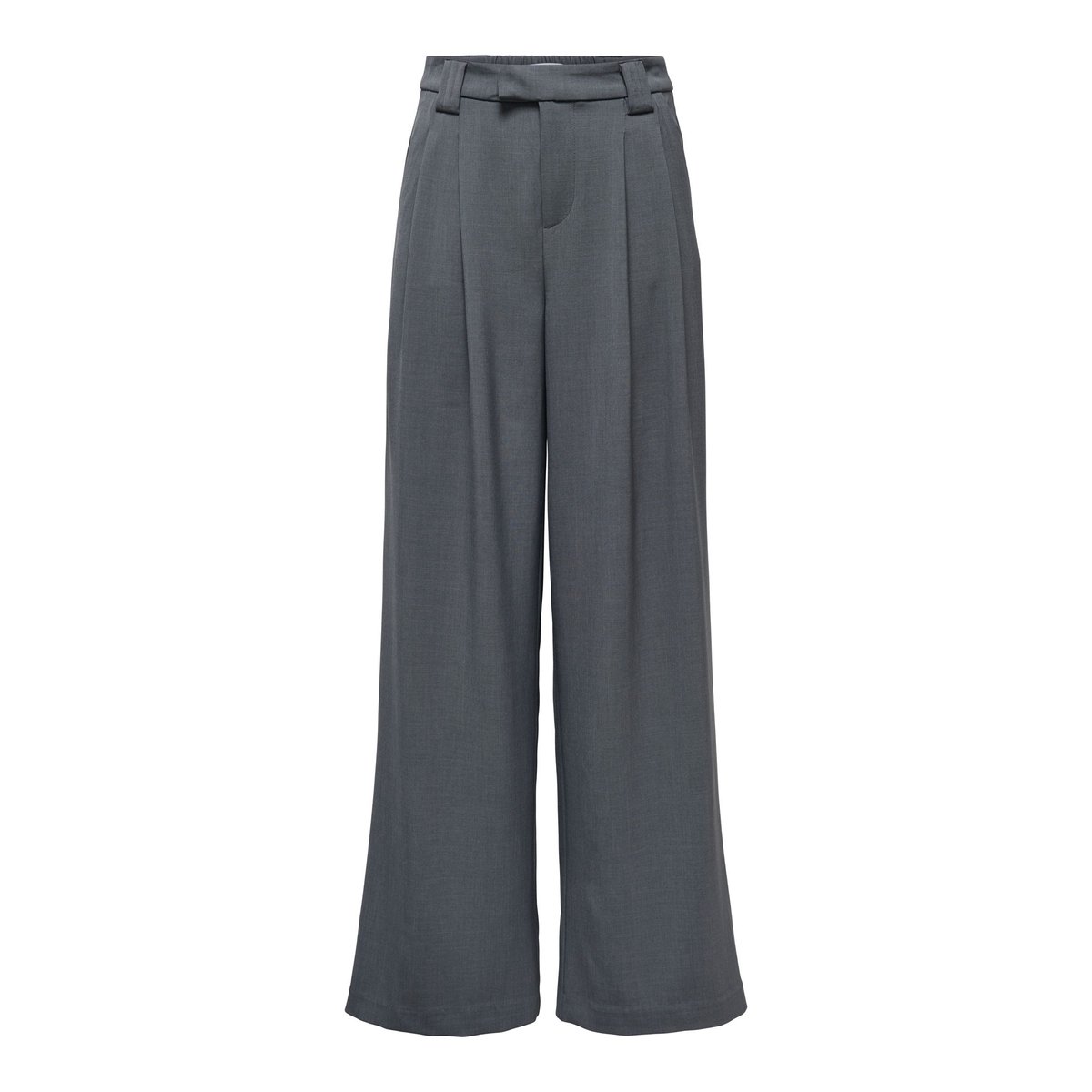 Pantalon À Jambe Large dark grey melange, ONLY