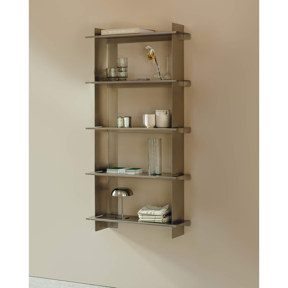 Étagère murale Tivo 4 niveaux acier inoxydable, NOO.MA