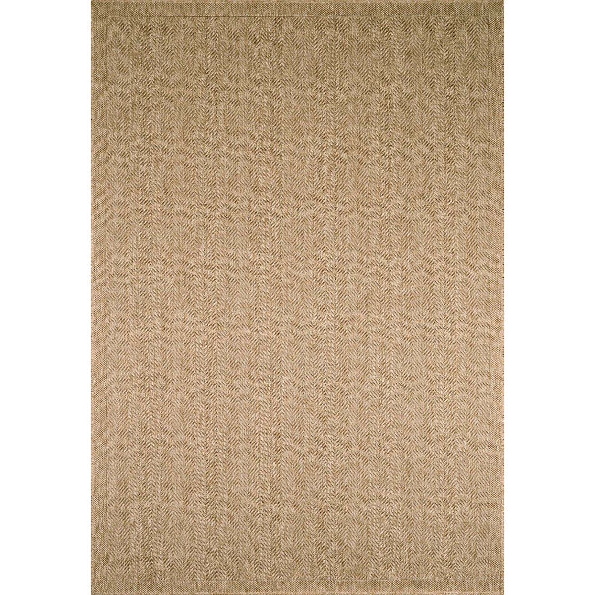 Tapis intérieur extérieur aspect jute cheuvrons NATURE beige, NAZAR RUGS
