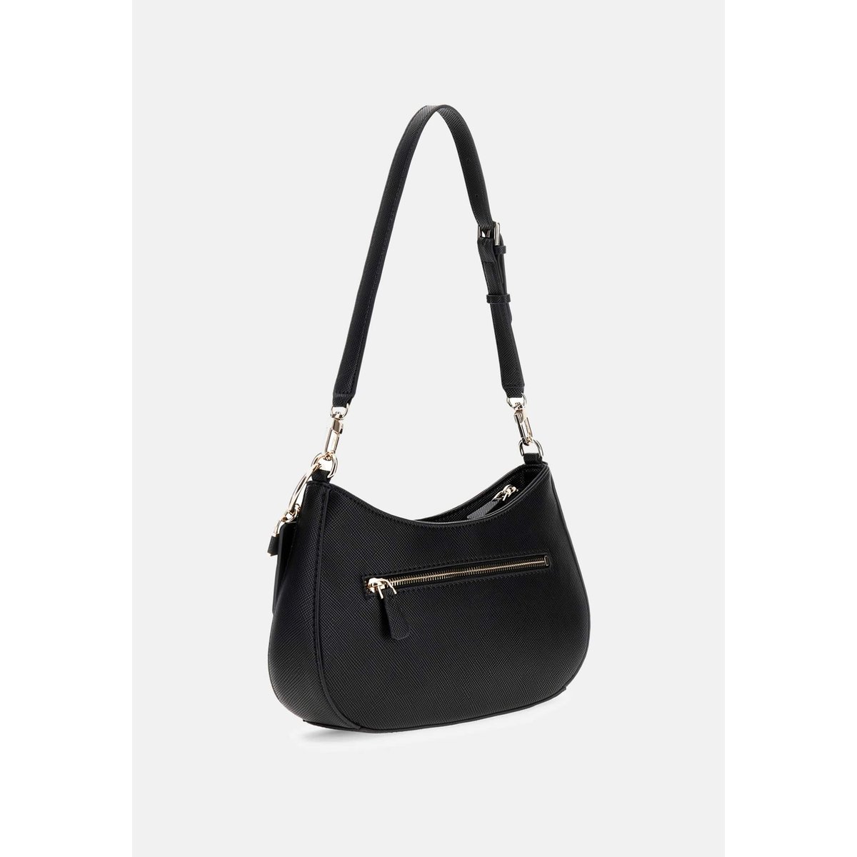 Sac D'épaule Noelle Saffiano noir, GUESS