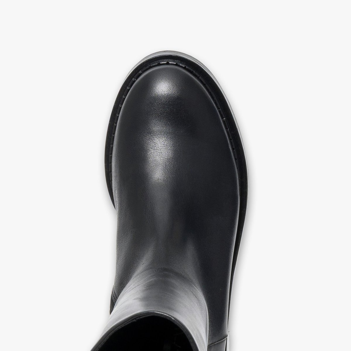 Botte Plate en cuir VALIA noir, BOCAGE