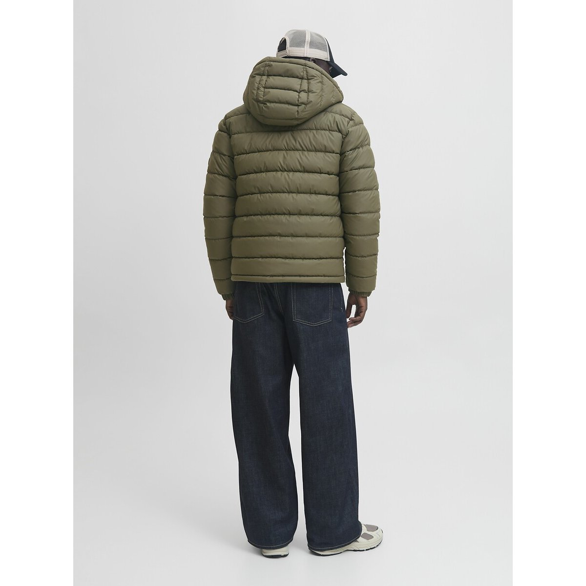Piumino trapuntato verde kaki, JACK & JONES