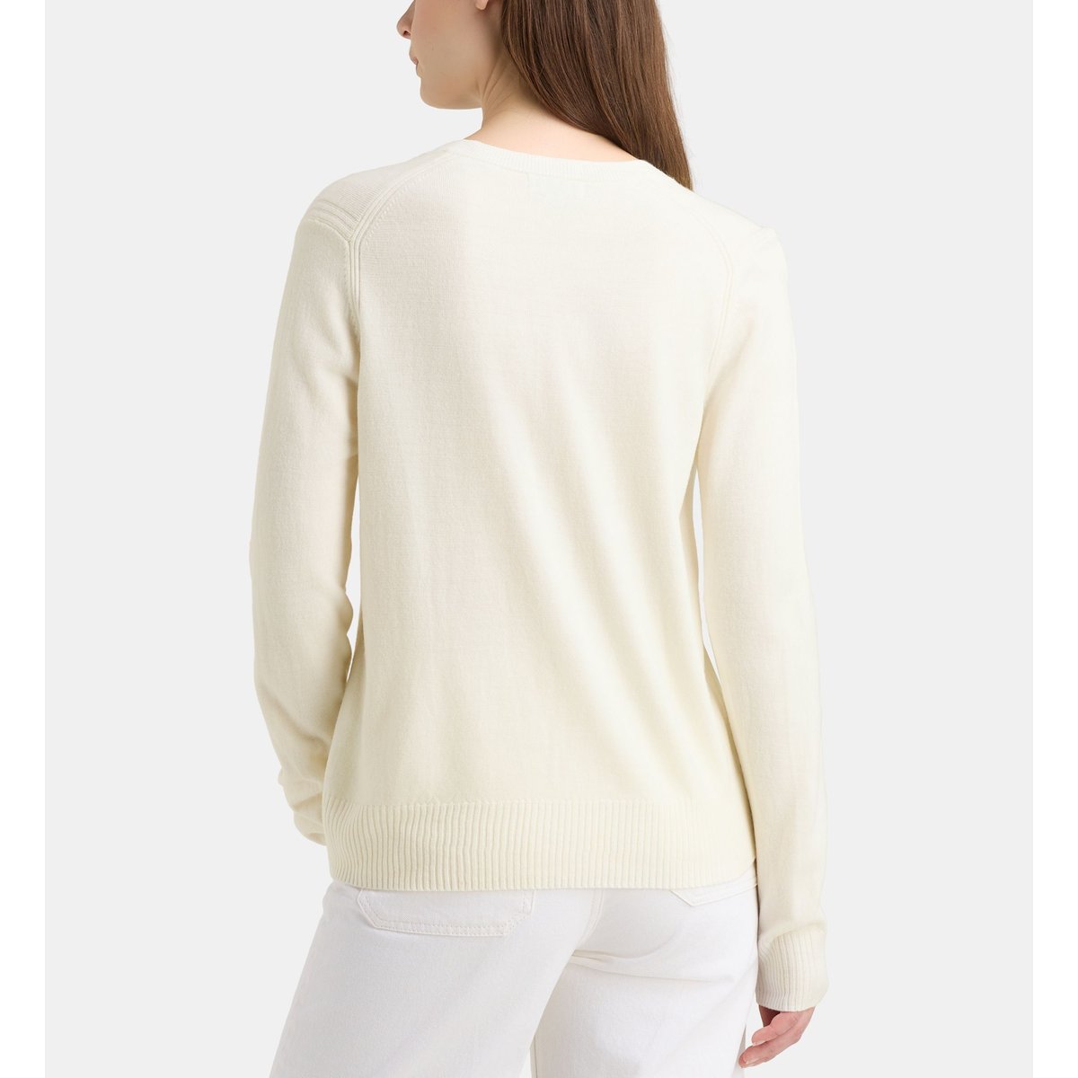Pull droit flore t écru, GALERIES LAFAYETTE