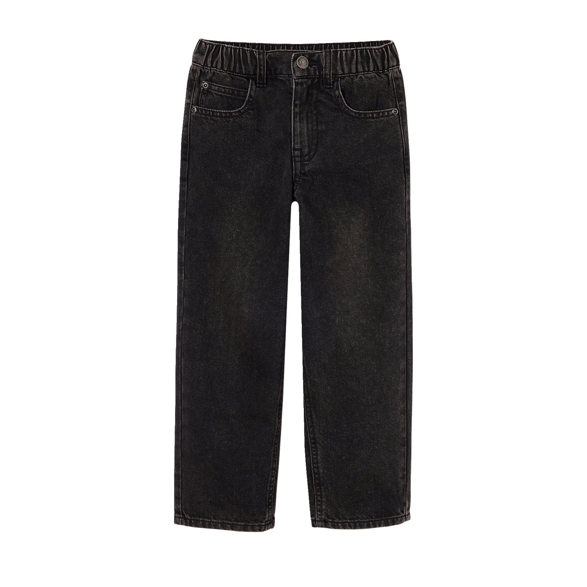 Jean loose morphologie fin noir, VERTBAUDET
