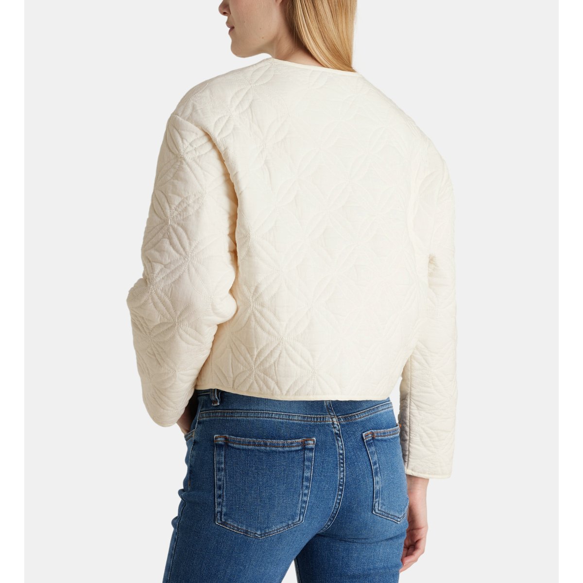 Veste Droite Matelassée Chamarel Coton écru, GALERIES LAFAYETTE
