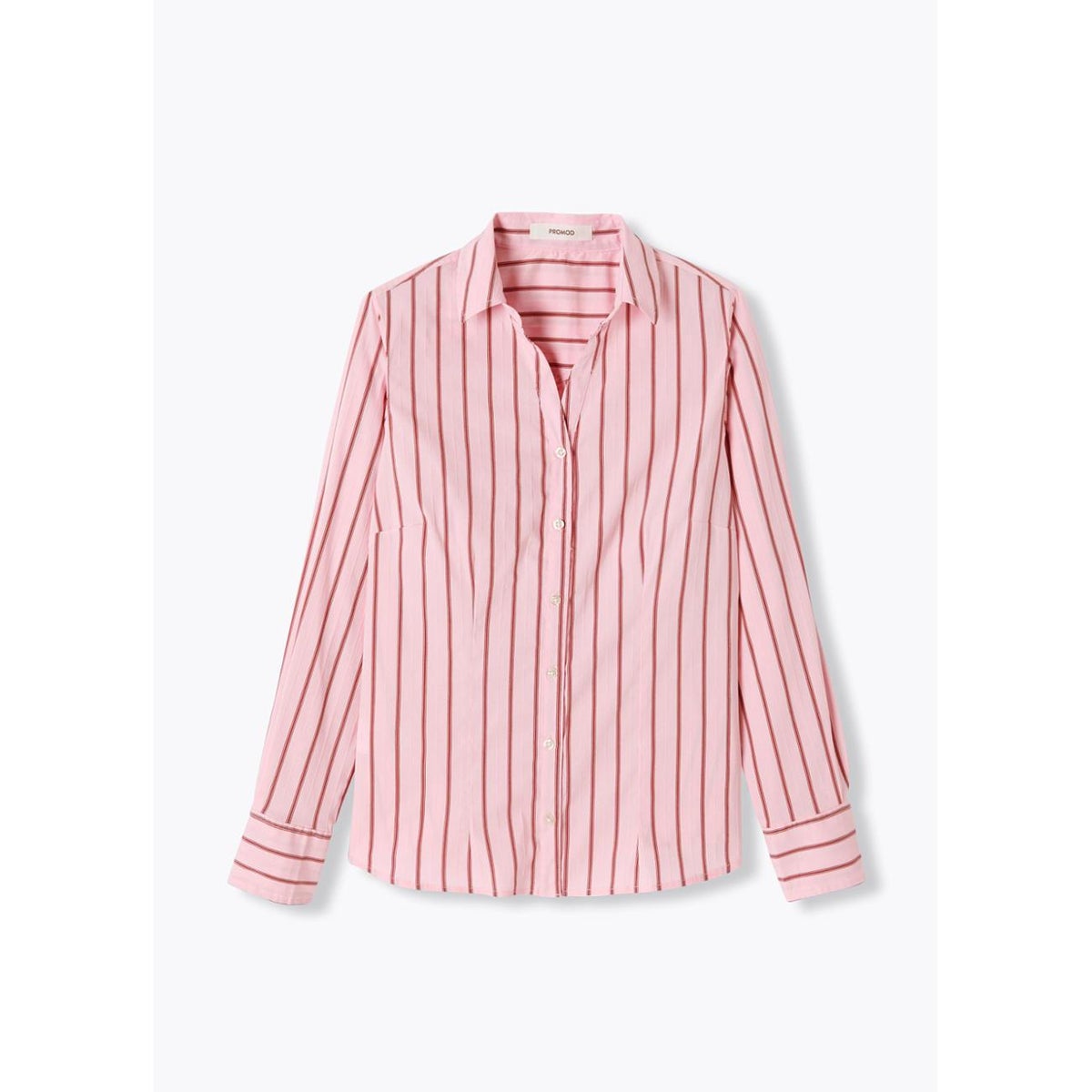 Chemise rayée cintrée rayé rose, PROMOD