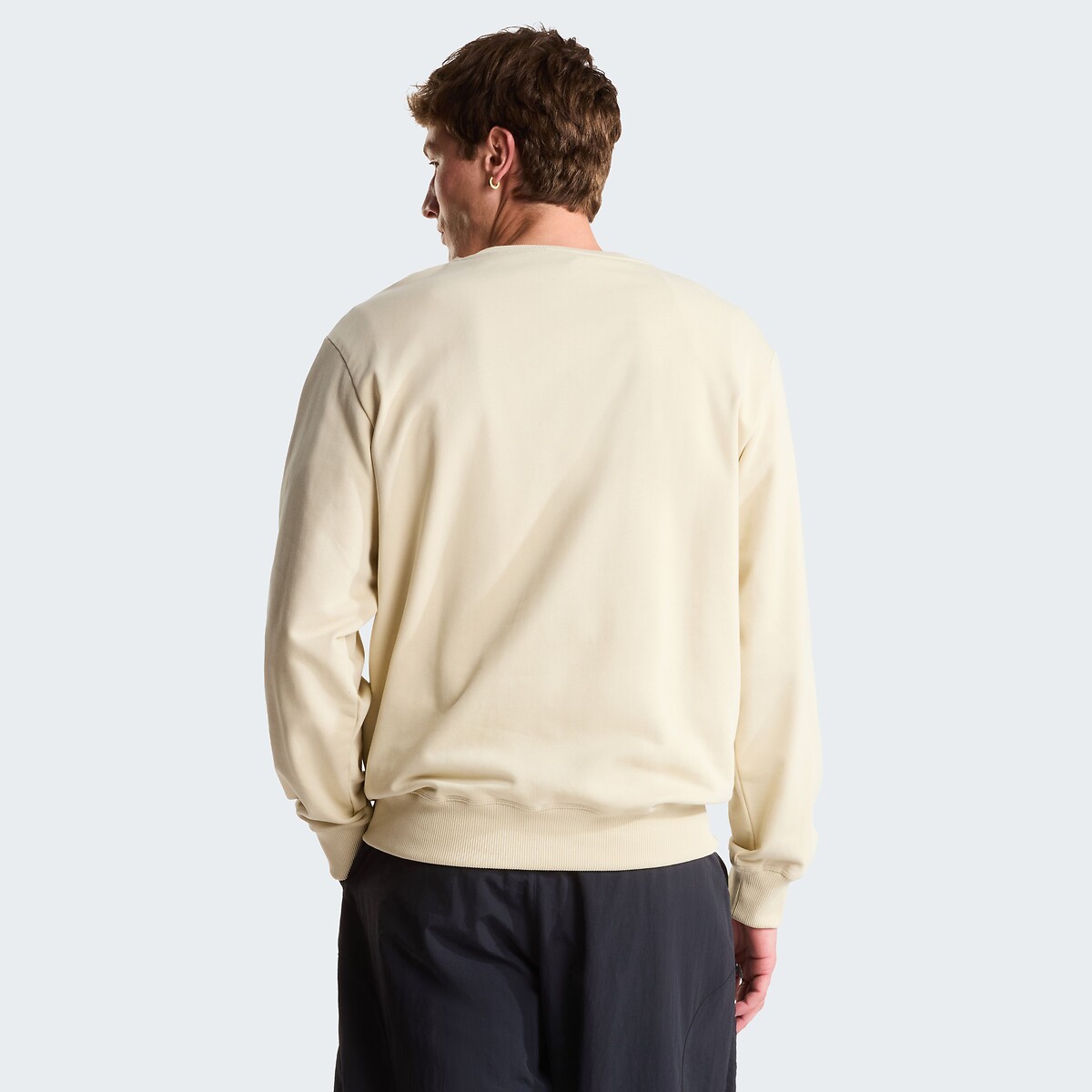 Sweater van geborsteld molton beige , THE NORTH FACE