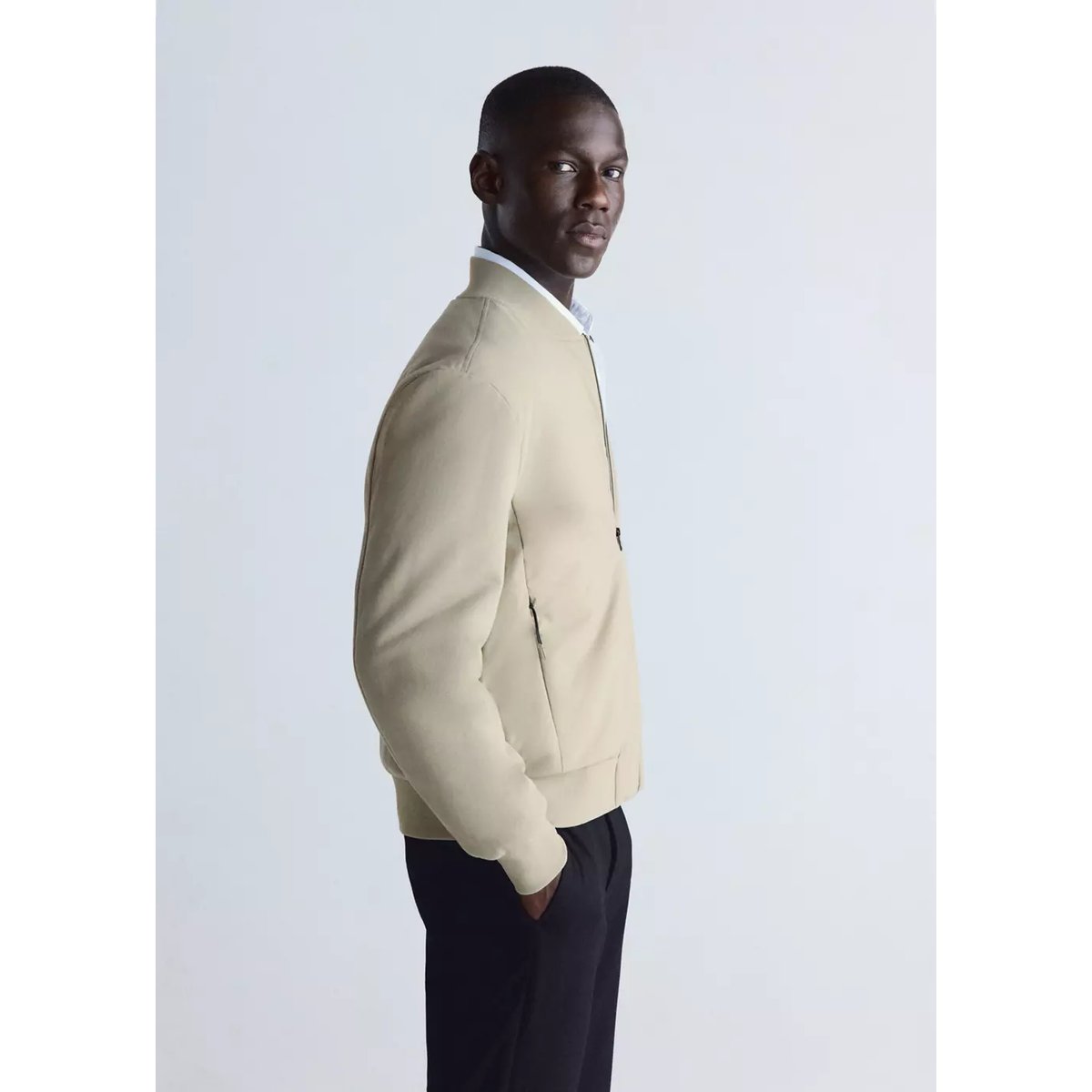 Veste bomber rembourrage Thermolite® marron moyen, MANGO MAN