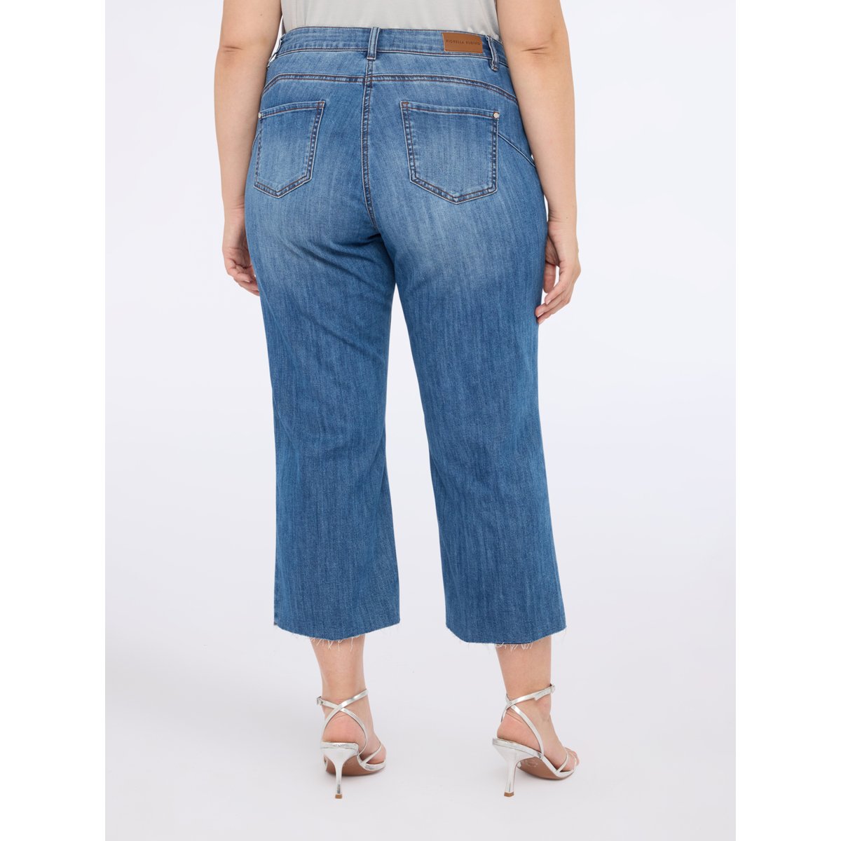 Jean court avec applications de strass light - blue, FIORELLA RUBINO