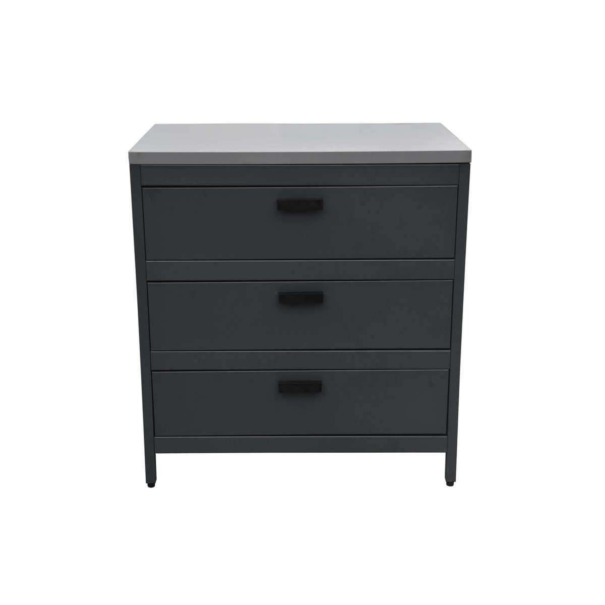Cuisine d'extérieure 5 modules avec barbecue charbon de bois sur pieds, 2 étagères et thermomètre NAXOS BARBECUE CHARBON + 5 MODULES noir, SWEEEK