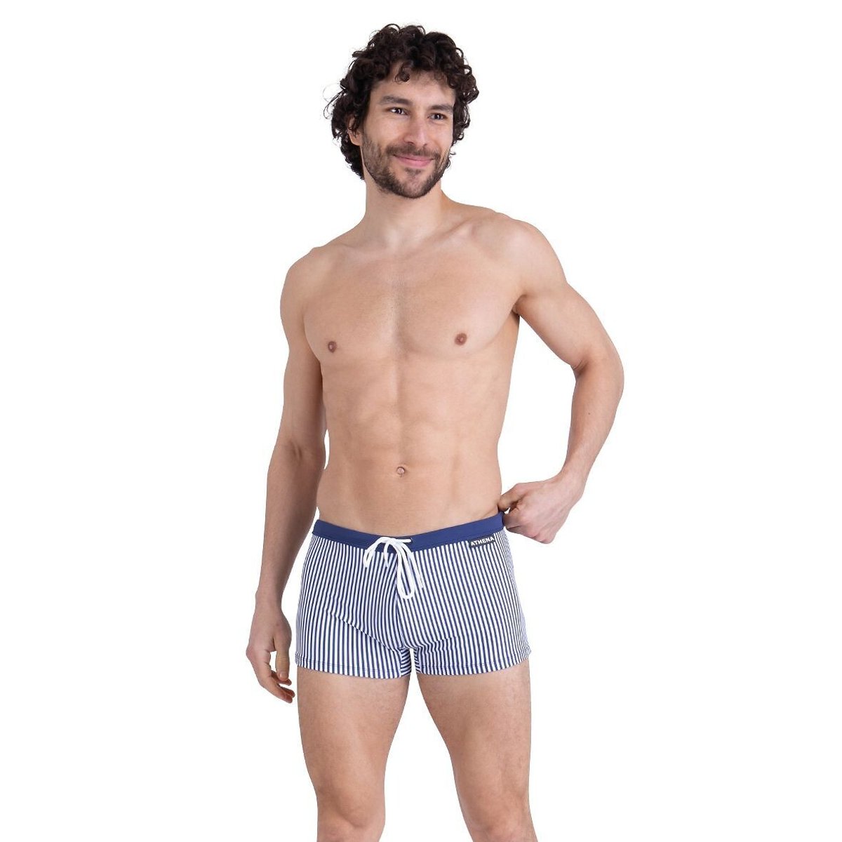 Swim Trunks blue striped, ATHENA