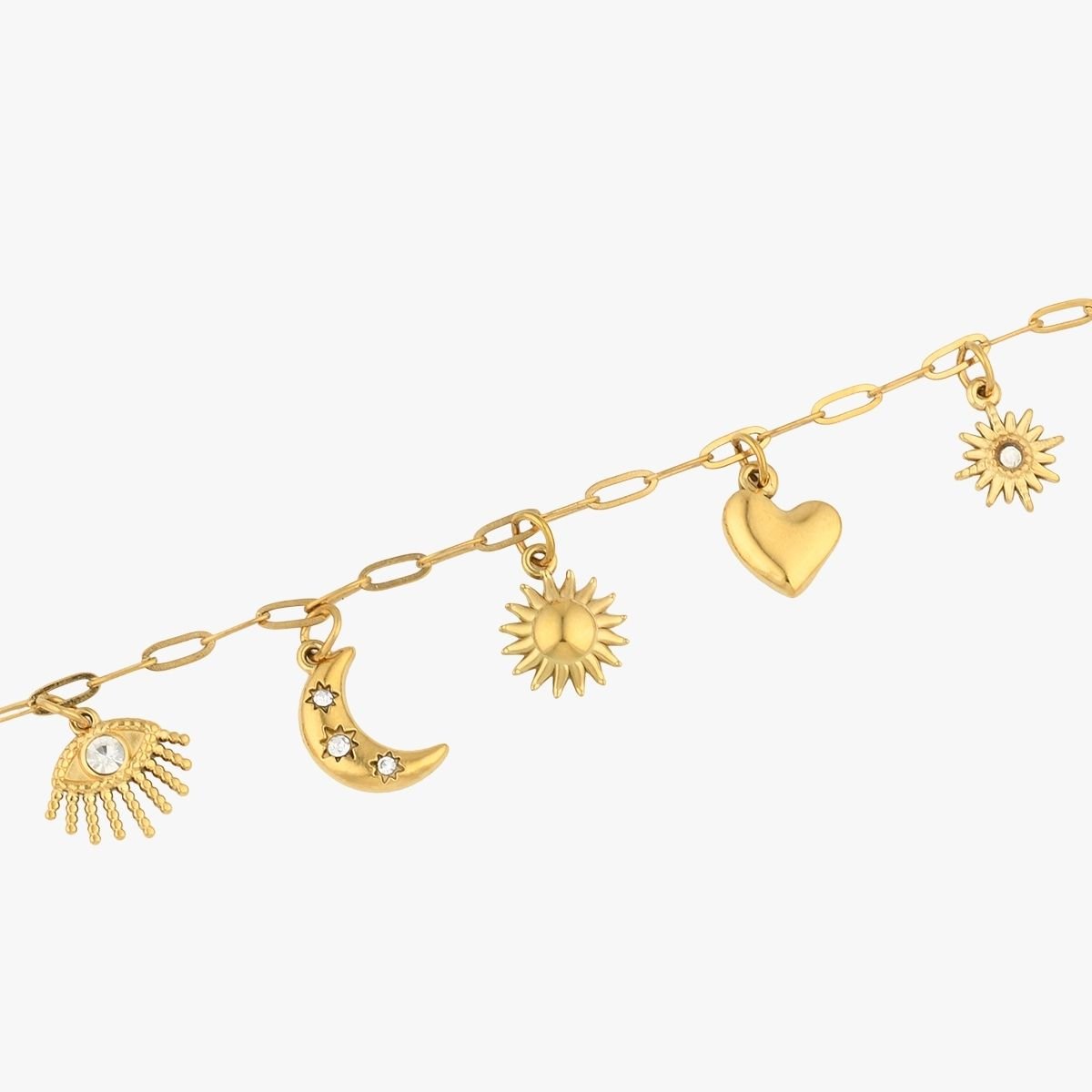 Bracelet charms en acier inoxydable aucun, BALABOOSTE