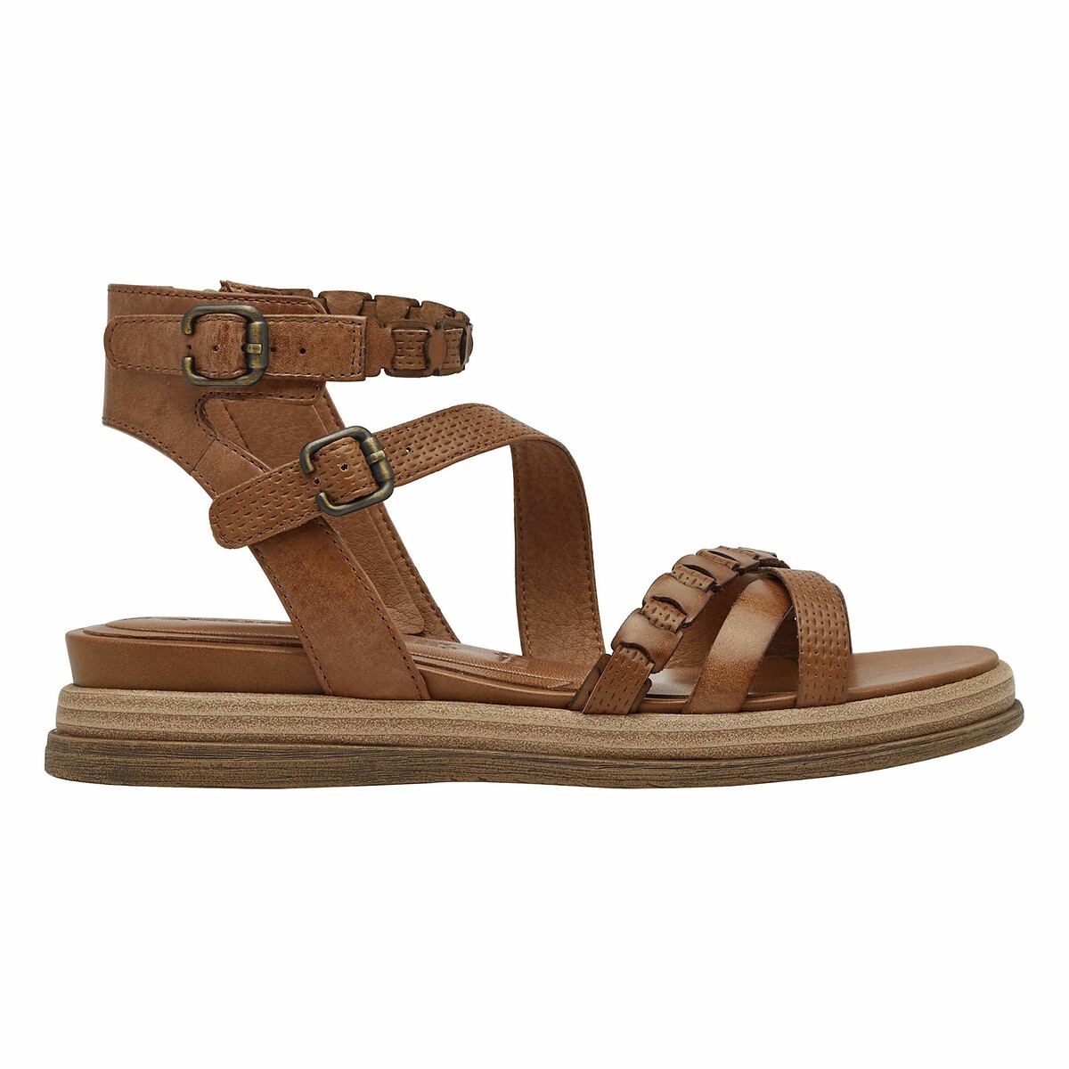 Sandali da gladiatore cognac, TAMARIS