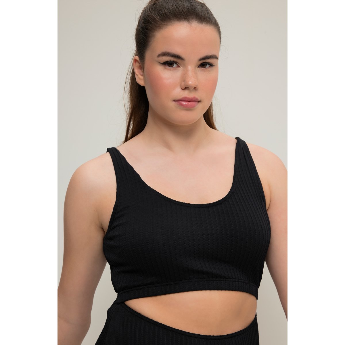 Maillot de bain 1 pièce esprit bikini noir, STUDIO UNTOLD