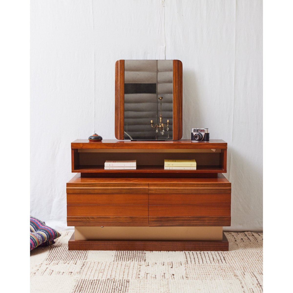 Coiffeuse Simat en bois Louise N°263 - Bon état bois clair, DEBONGOUT