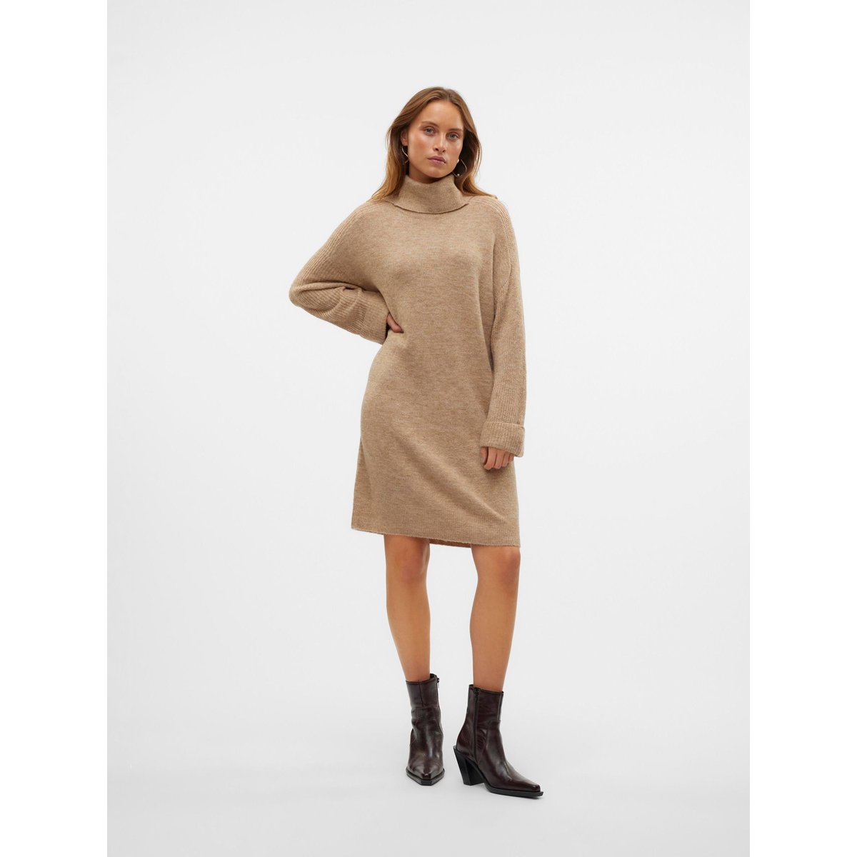 Robe En Maille silver mink, VERO MODA