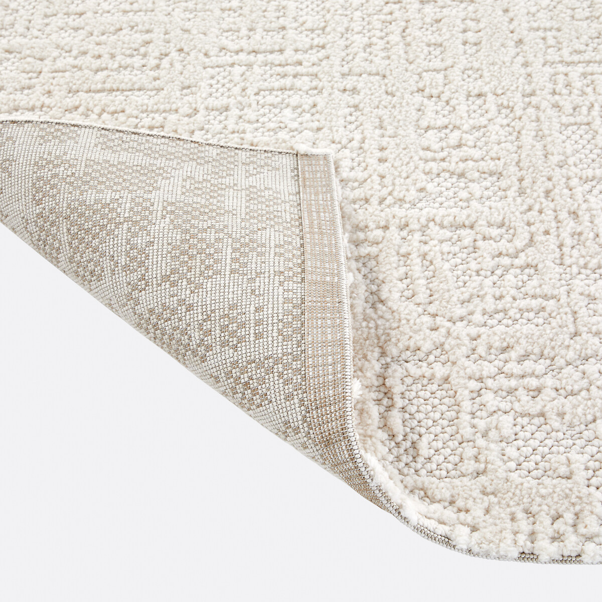 Tapis en polyester, Lexio ecru, LA REDOUTE INTERIEURS