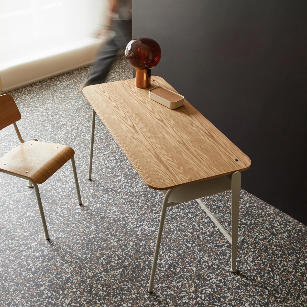 Bureau en Frêne massif, MIO beige, TIKAMOON