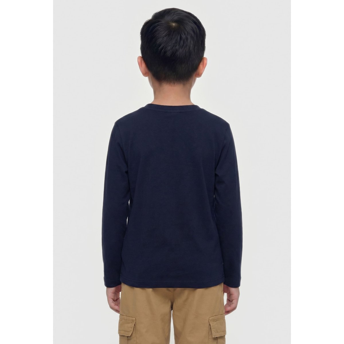 T-Shirt Logo Brodé bleu foncé, GUESS KIDS