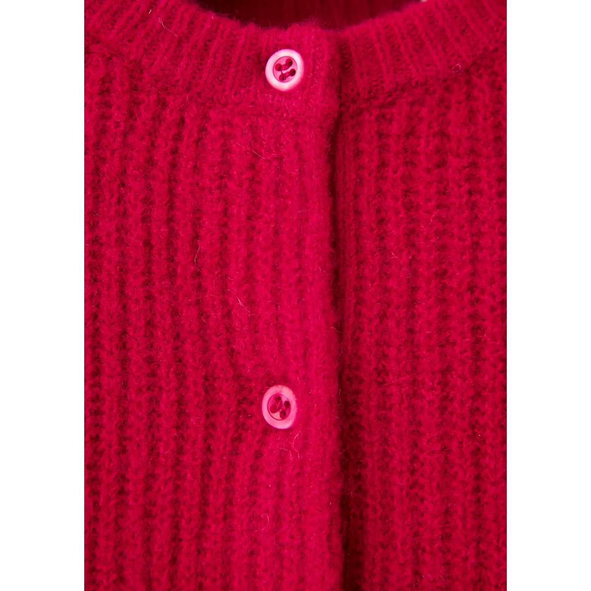 Cardigan côtelé boutons rouge, MANGO BABY