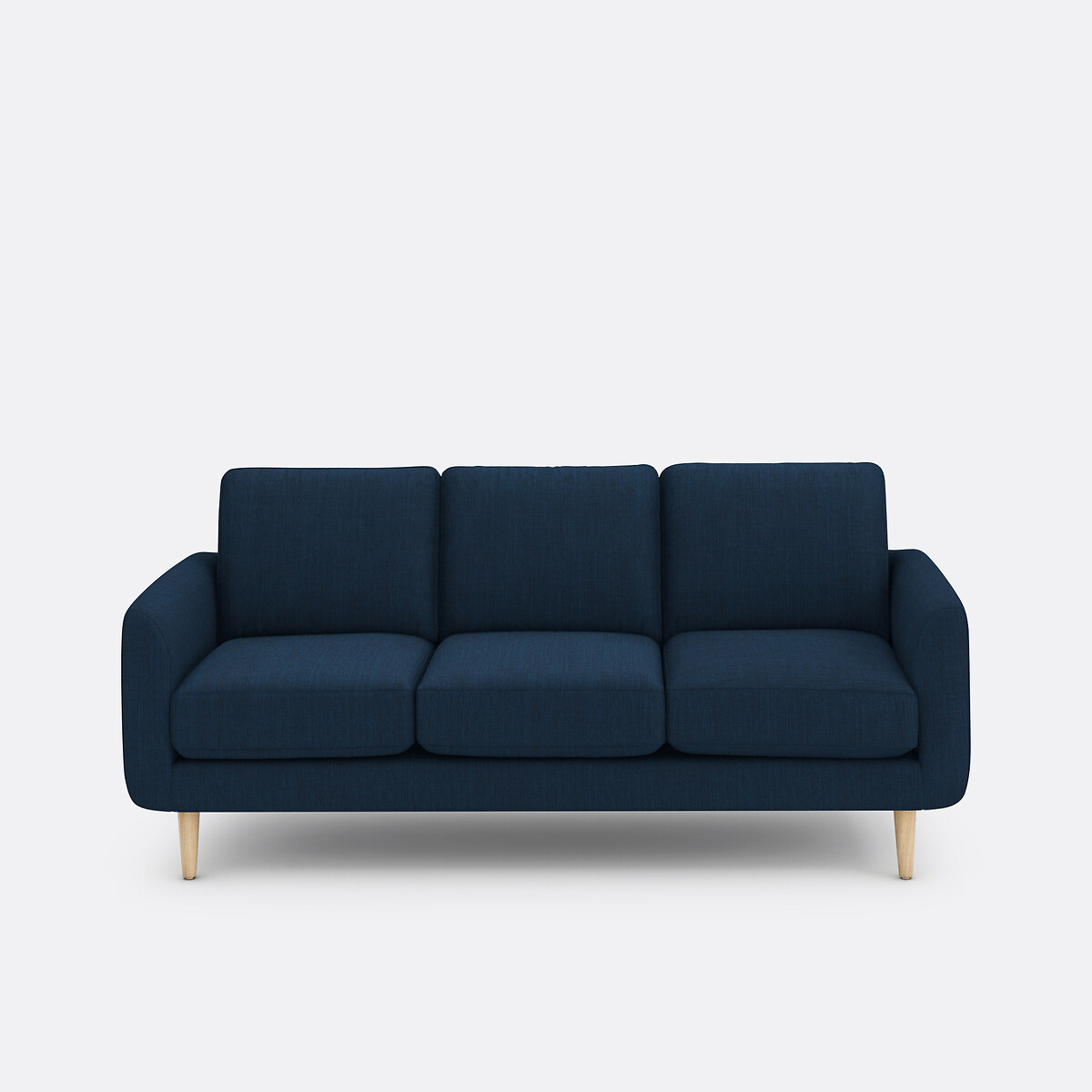 3-Sitzer-Sofa aus Polyester und Baumwolle, Jimi dunkelblau, LA REDOUTE INTERIEURS