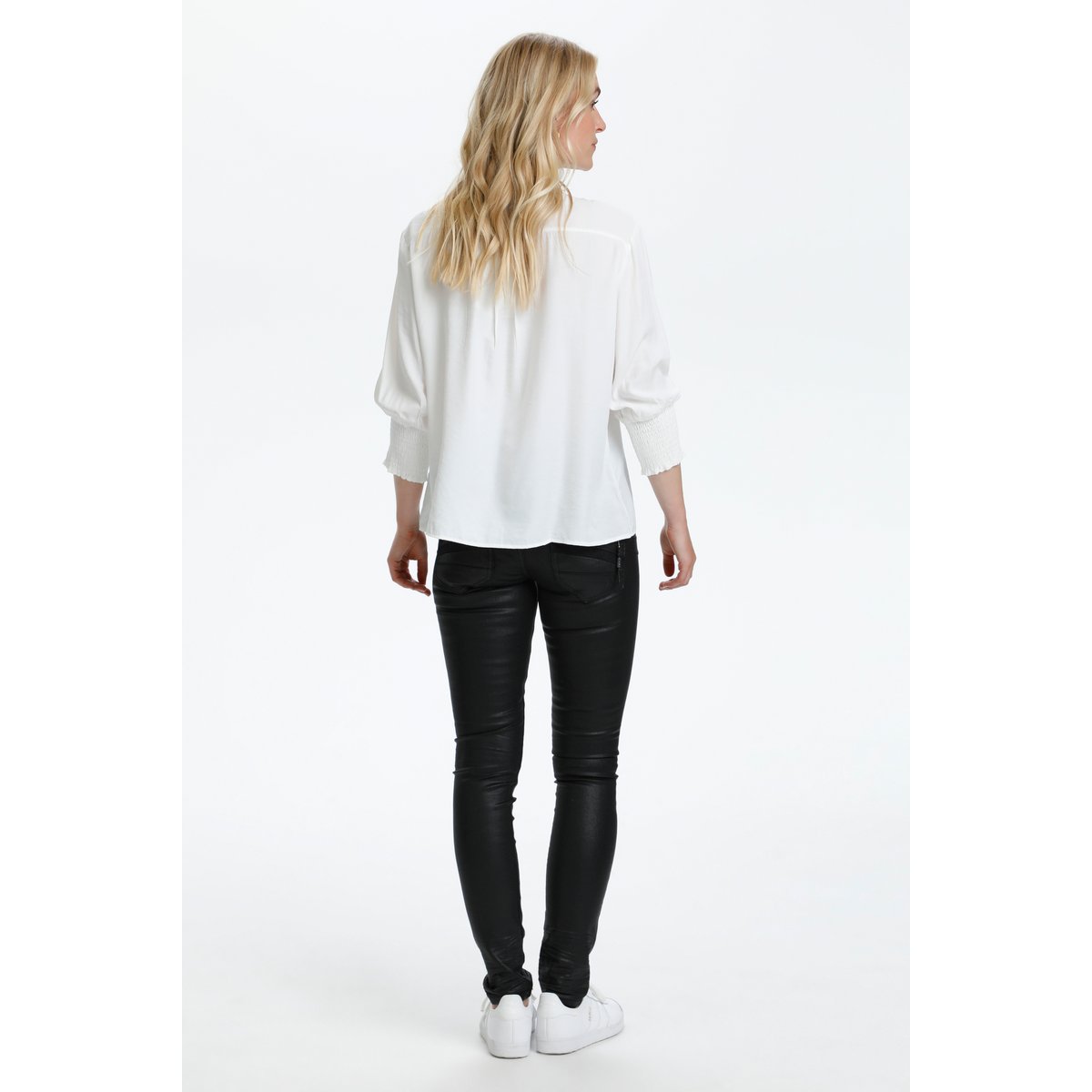 Short sleeved shirt blanc chalk, CREAM