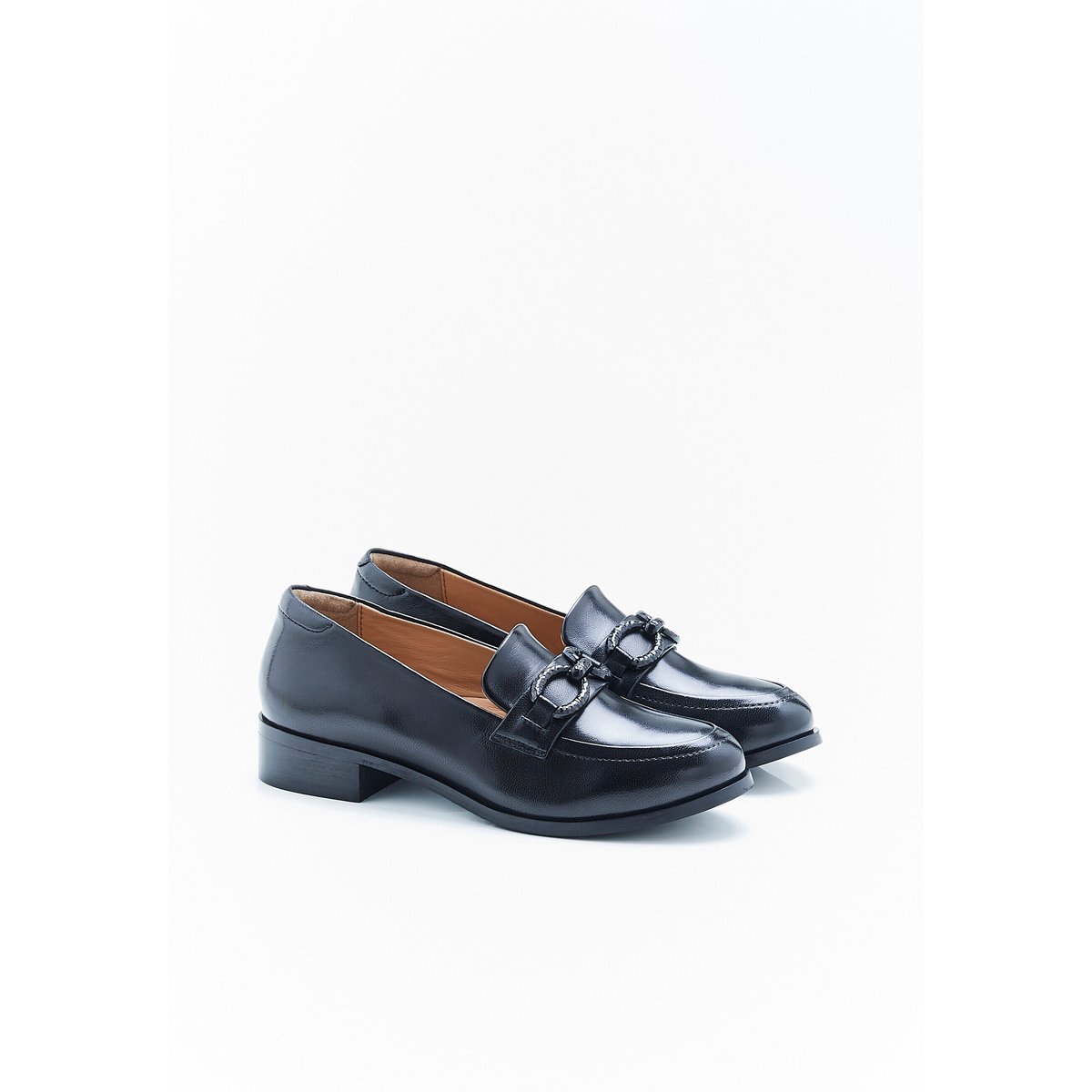 Mocassins à boucle noir, DAMART