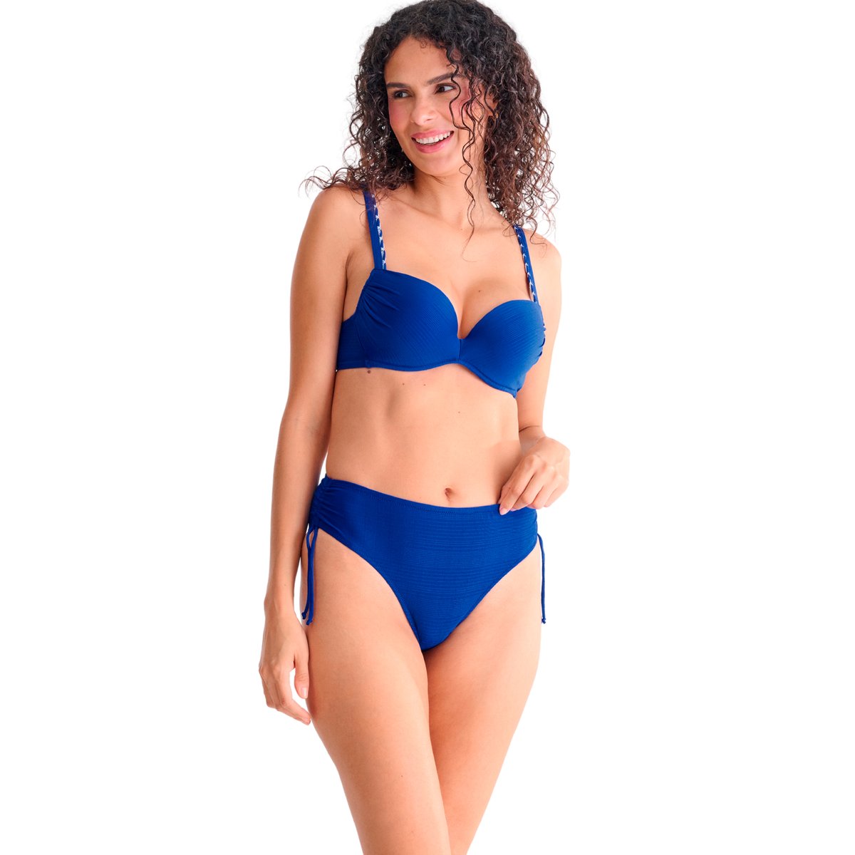 Haut maillot de bain push-up PANAMA bleu, LISCA