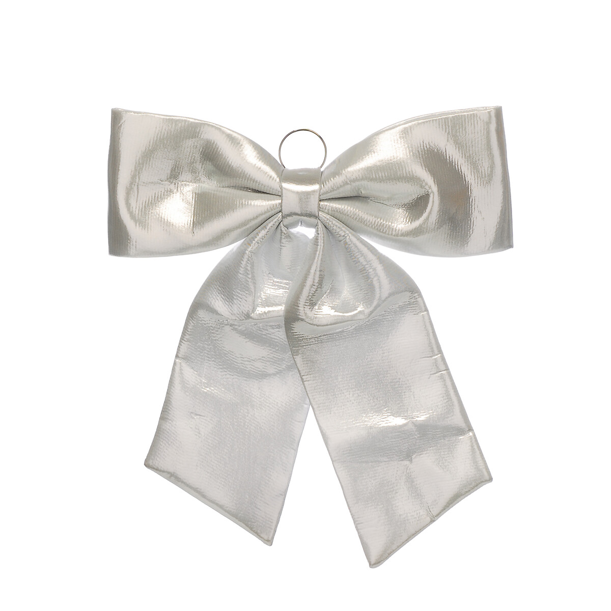 60cm Nordic Lights Decorative Metallic Effect Bow silver-coloured, SO'HOME