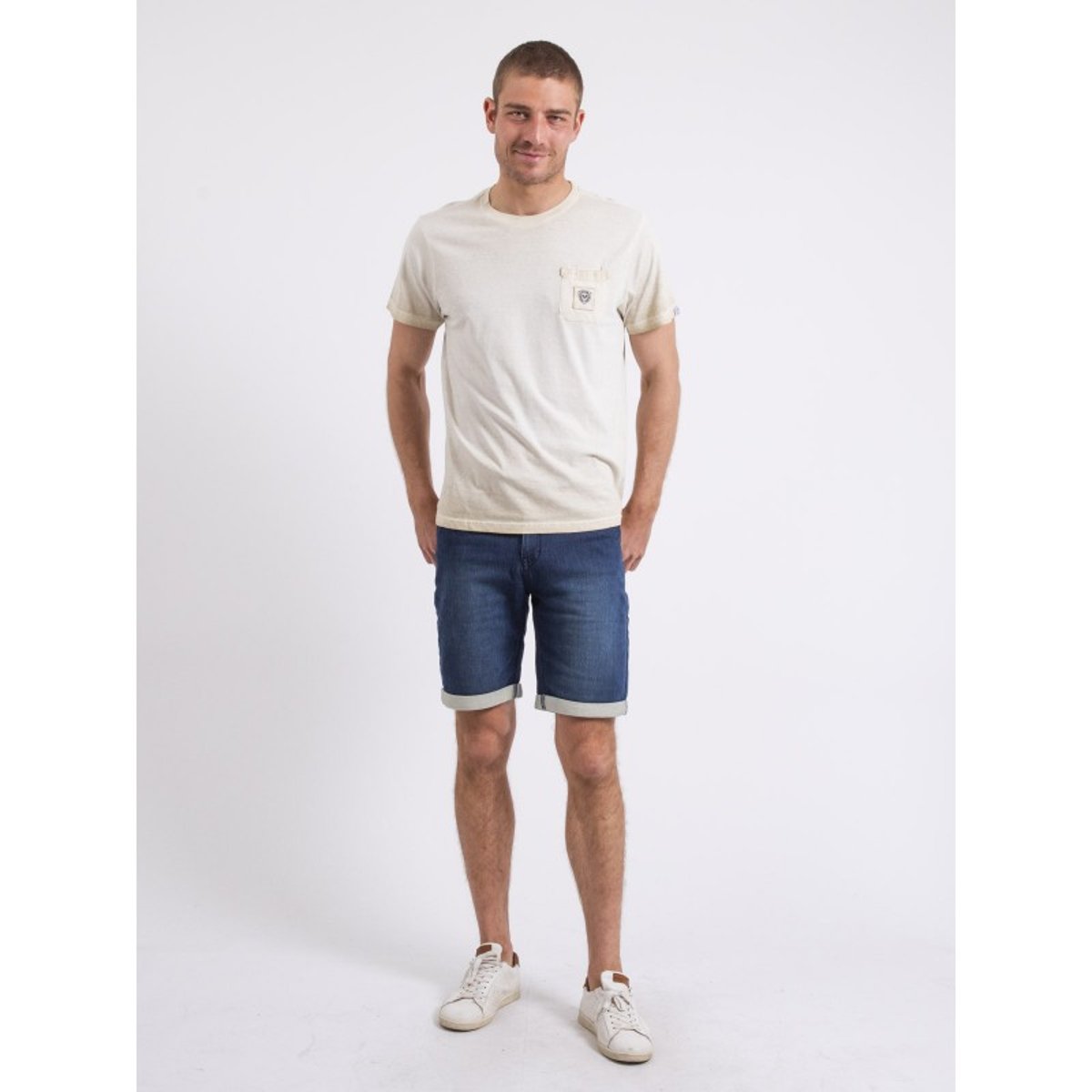 T-shirt Col Rond Niravelo beige, RITCHIE