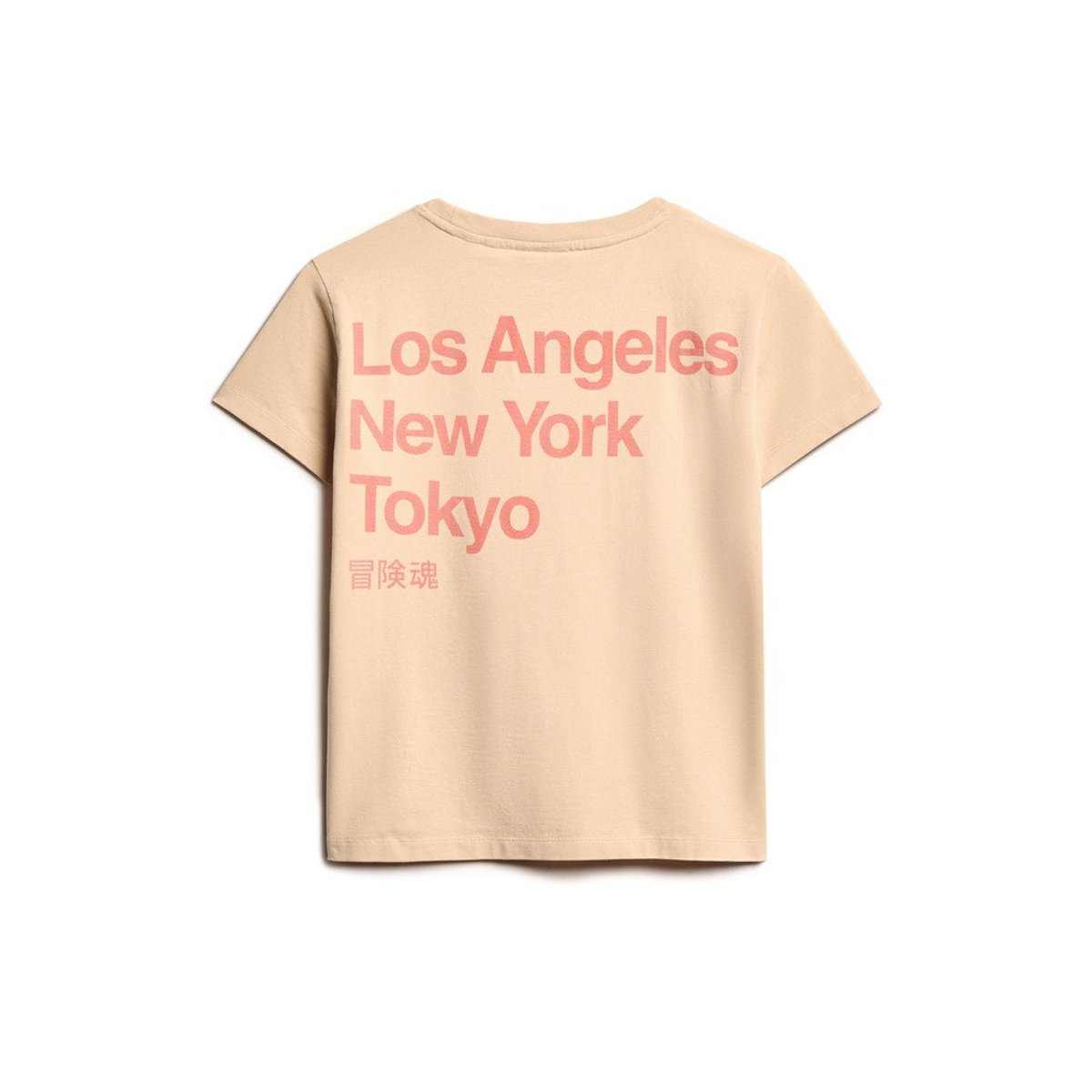 T-shirt ajusté Core Logo City beige foncé, SUPERDRY