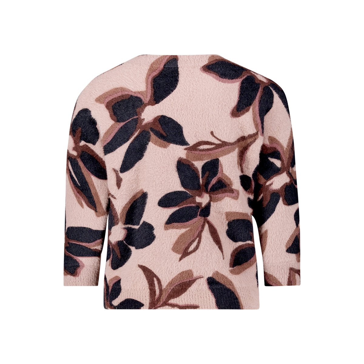 Pull-over en maille à manches 3/4 rosé/black, BETTY BARCLAY