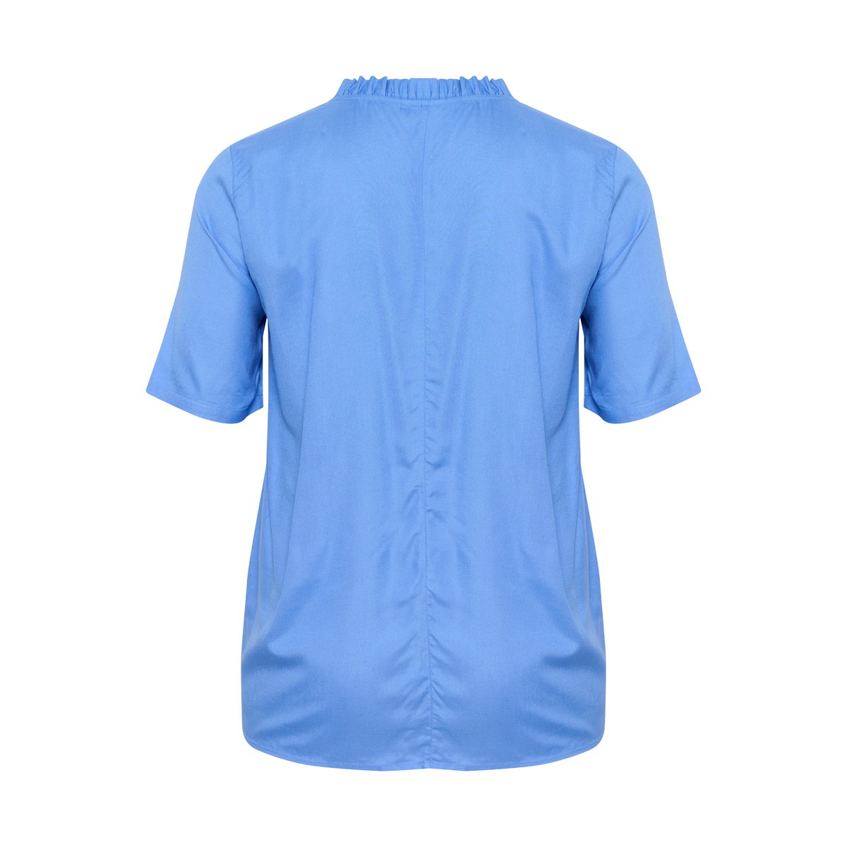 Blouse with short sleeve bleu ultramarine, KAFFE CURVE