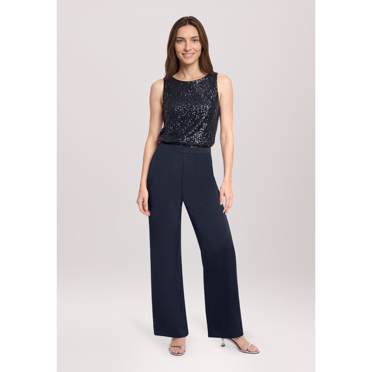 Pantalon Modern Fit à poches night sky, VERA MONT